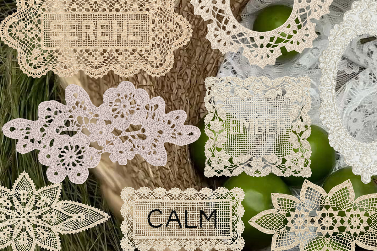 200 Vintage Nature Lace Doilies, an Object Graphic by DreamoraArt (Photo 11 of 11)