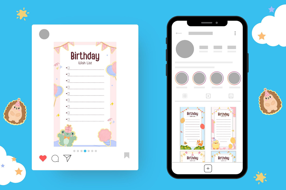 Cute Happy Birthday Wish List, a Templates & Theme by TemplateCastleStore (Photo 5 of 9)