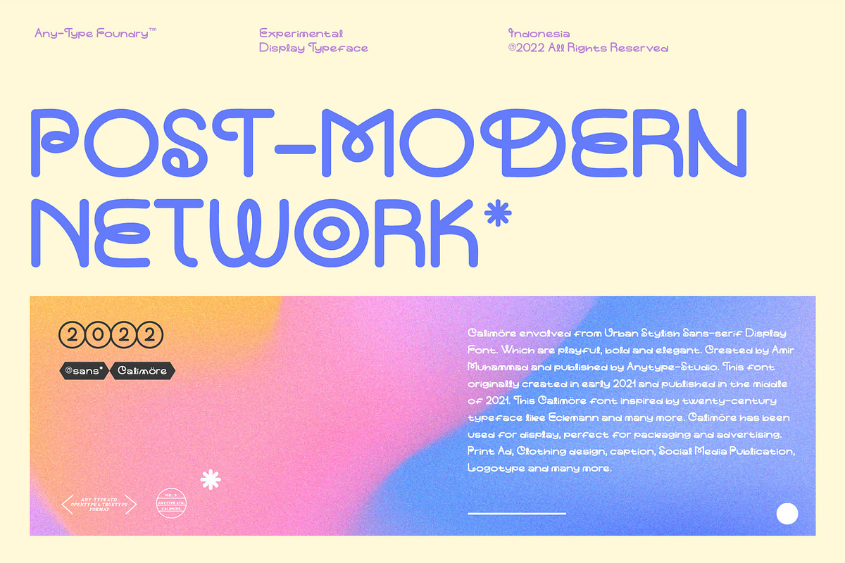Calimöre Playful Sans, a Sans Serif Font by Any-Type® Foundry (Photo 2 of 7)