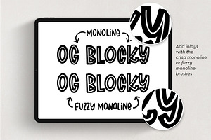 Procreate Block Lettering Brushset