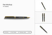 Realistic Pen Mockup, a Pens & Pencil Mockup by seramoe (Thumbnail 1 of 5)