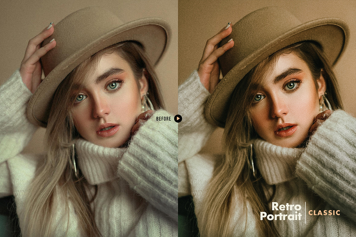 Retro Portrait Lightroom Presets, a Preset Add-On by Presetrain Co. (Photo 4 of 8)