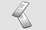Realistic Floating Mobile Phone Mock, a Product Mockup by graphypix (Thumbnail 3 of 4)
