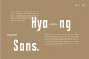 Hyang Modern Sans Serif Font, a Sans Serif Font by peterdraw (Thumbnail 6 of 8)