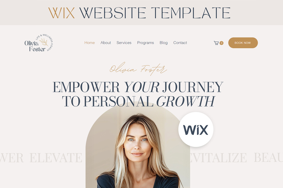 Wix Website Template for Coaches, a Wix Template by vectorocean (Photo 1 of 11)