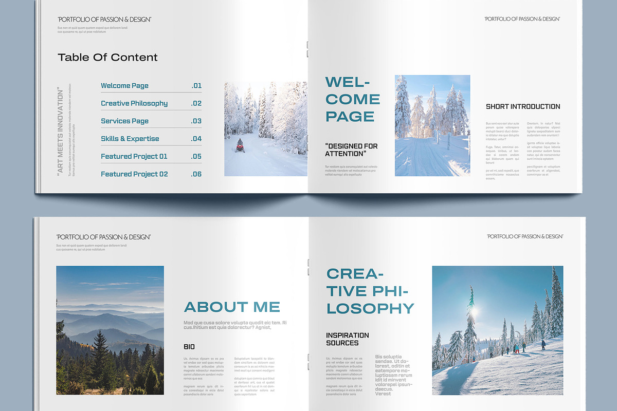 Creative Portfolio Brochure Design, a Brochure Template by MightyDesign (Photo 3 of 8)