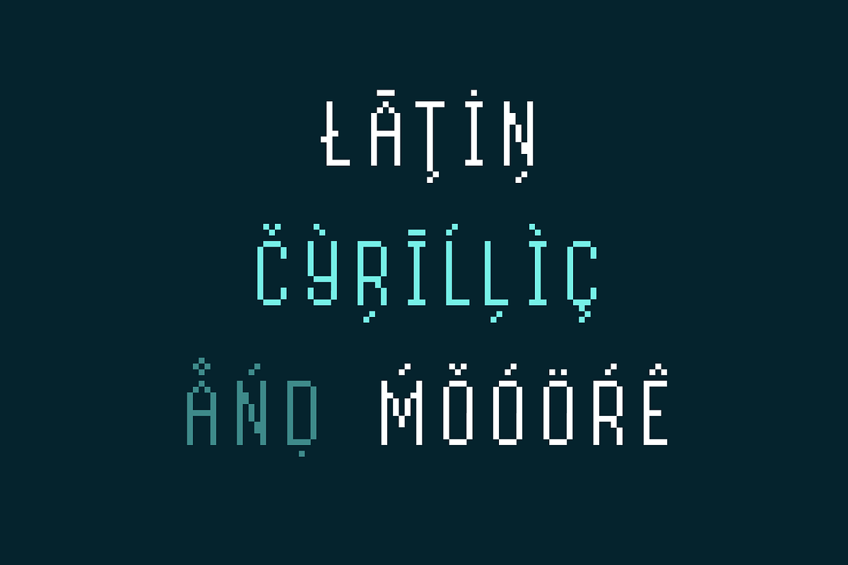 Byte Sans Pixel Font Family, a Font by alpercakici (Photo 8 of 13)