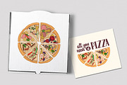Slices of different pizza types, a Food Illustration by Good Studio (Thumbnail 16 of 19)