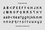 Pirage - Modern Geometry Display, a Sans Serif Font by roomspace creative lab (Thumbnail 10 of 11)
