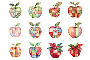 Christmas Apple Patchwork, an Illustration by Design Market (Thumbnail 3 of 4)
