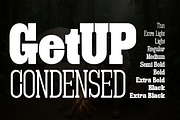 GetUp – Condensed, a Slab Serif Font by groens (Thumbnail 1 of 5)