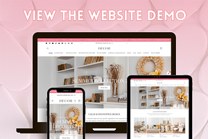 Feminine Pink Decor Shopify Theme