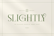 Slightly - Elegant Display Serif, a Serif Font by RockboyStd (Thumbnail 1 of 12)