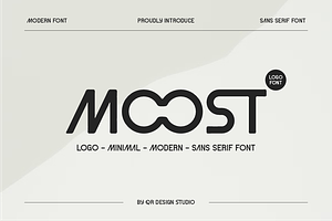 Moost - Futuristic & Logo Font, a Sans Serif Font by QR Design Studio