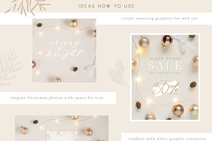 Christmas Stationery Styled Mockups