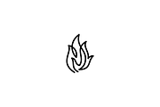 Minimalist Modern Fire Logo, a Branding & Logo Template by Luxury Logos (Thumbnail 3 of 4)