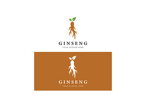 Natural herbal red ginseng logo., a Branding & Logo Template by LOGOCREATIVE