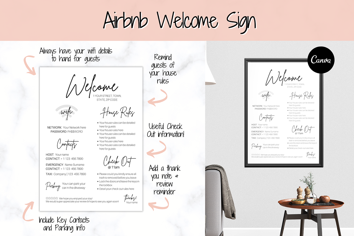 The Ultimate Airbnb Host BUNDLE!, a Poster Template by Templatables (Photo 7 of 10)