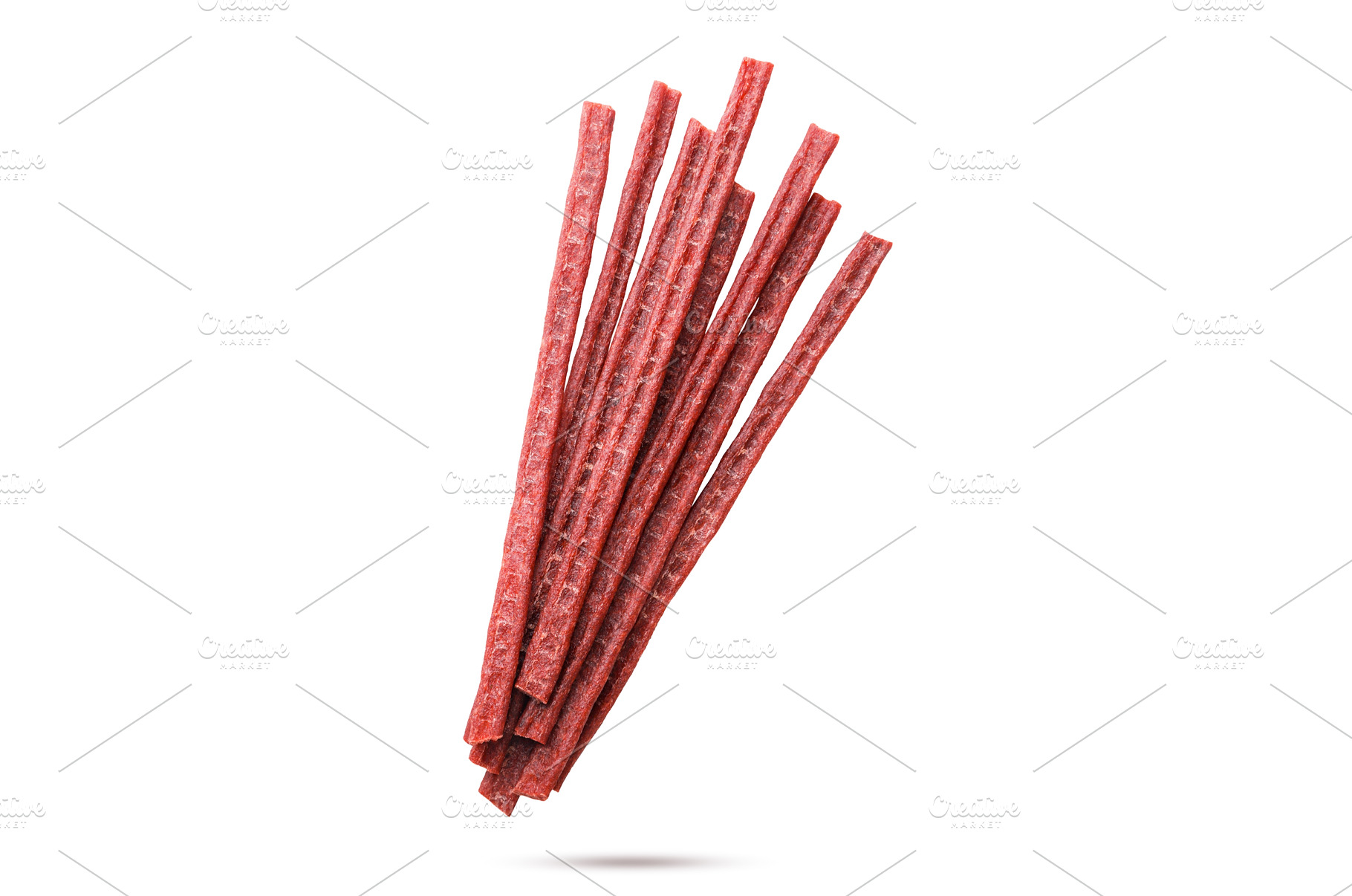 Fish jerky flying close-up on a, a Food & Drink Photo by innakreativ
