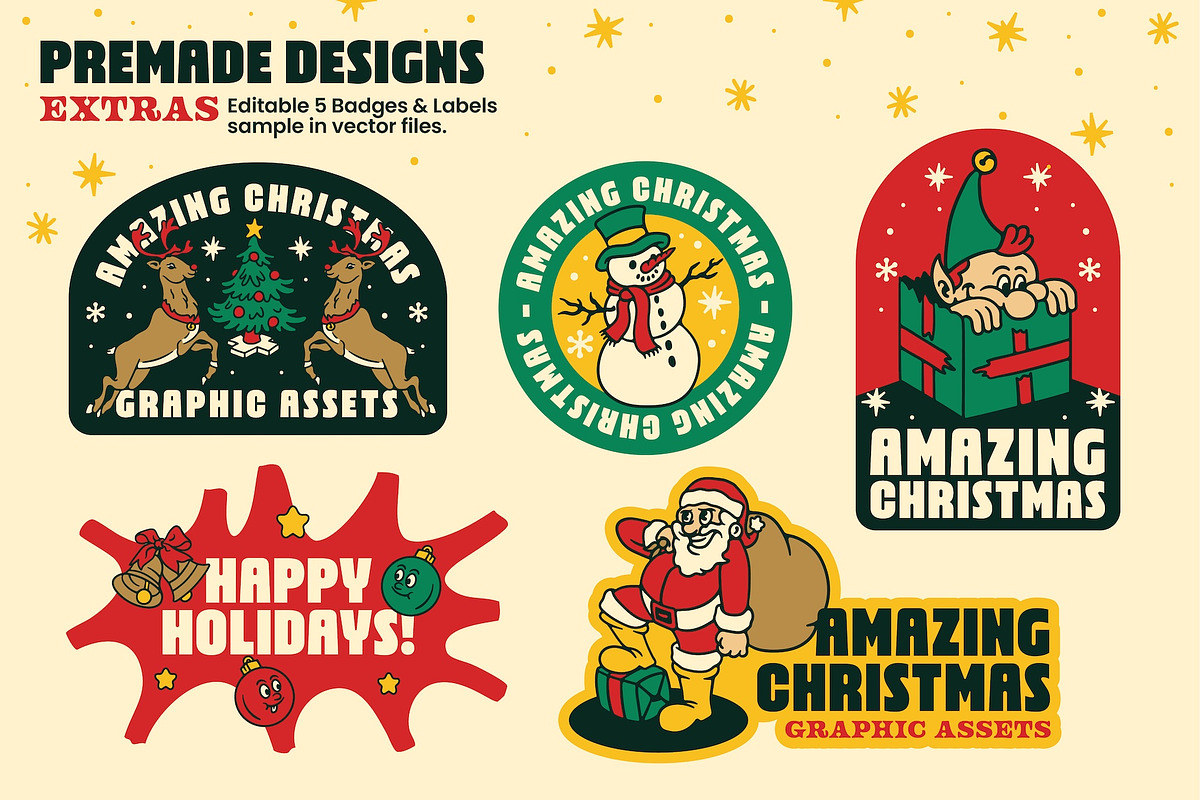 Amazing Christmas Graphic Stocks, an Illustration by ARQAM Studio (Photo 8 of 9)