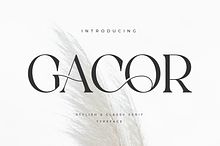 Gacor - Stylish Serif Font