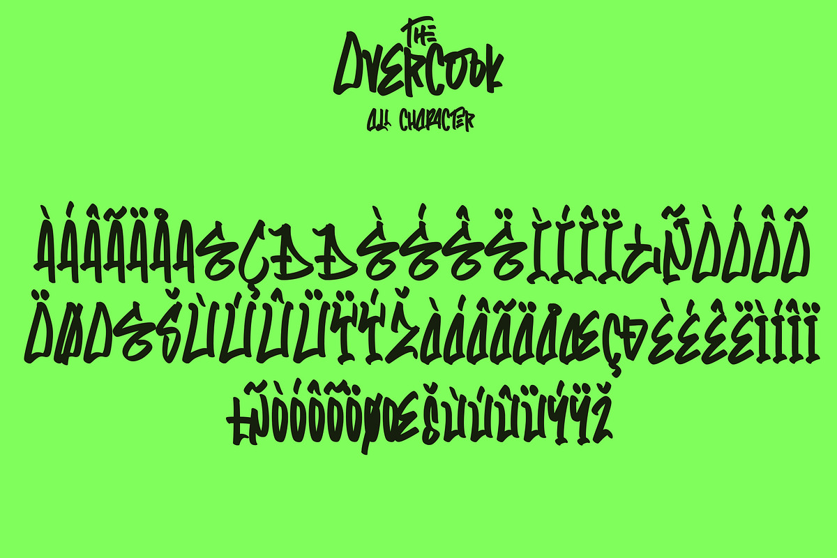 The Overcook - Graffiti Font, a Script Font by Arendxstudio (Photo 9 of 9)