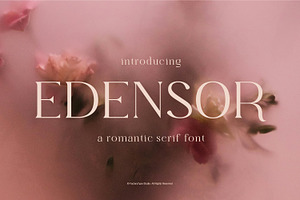 Edensor Pro – Romantic Luxury Serif, a Serif Font by FactoryType Studio