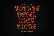 Black Gowa - Blackletter Font, a Blackletter Font by Nirmana Visual (Thumbnail 11 of 11)