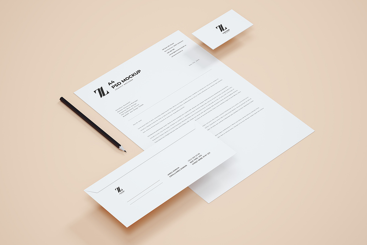 Modern Stationery Mockup, a Product Mockup by Designrepos (Photo 26 of 28)