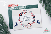 Christmas Deer Postcard, a Card Template by Kay Designs (Thumbnail 1 of 4)