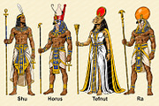 Egyptian Gods and Goddess Bundle, a Person Illustration by Yurals Art (Thumbnail 5 of 5)