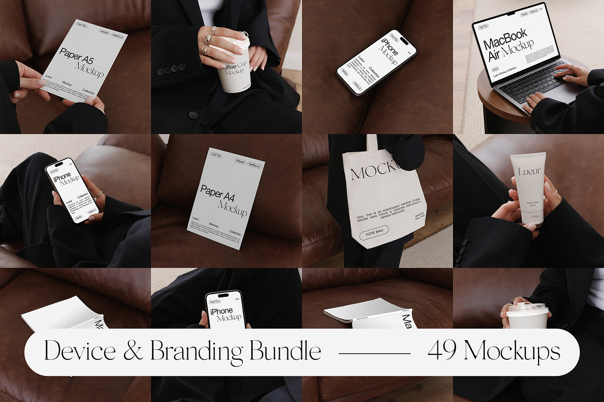Device & Branding Mockup Bundle, an iPhone Mockup by Feel This (Photo 1 of 26)
