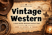 Vintage Western, a Script Font by Wow Magic (Thumbnail 1 of 5)