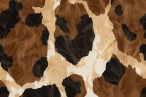 Western Brown Cowhide Texture