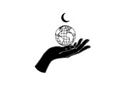 Hand Globe Silhouette Bundle, an Illustration by Designs_River (Thumbnail 9 of 31)