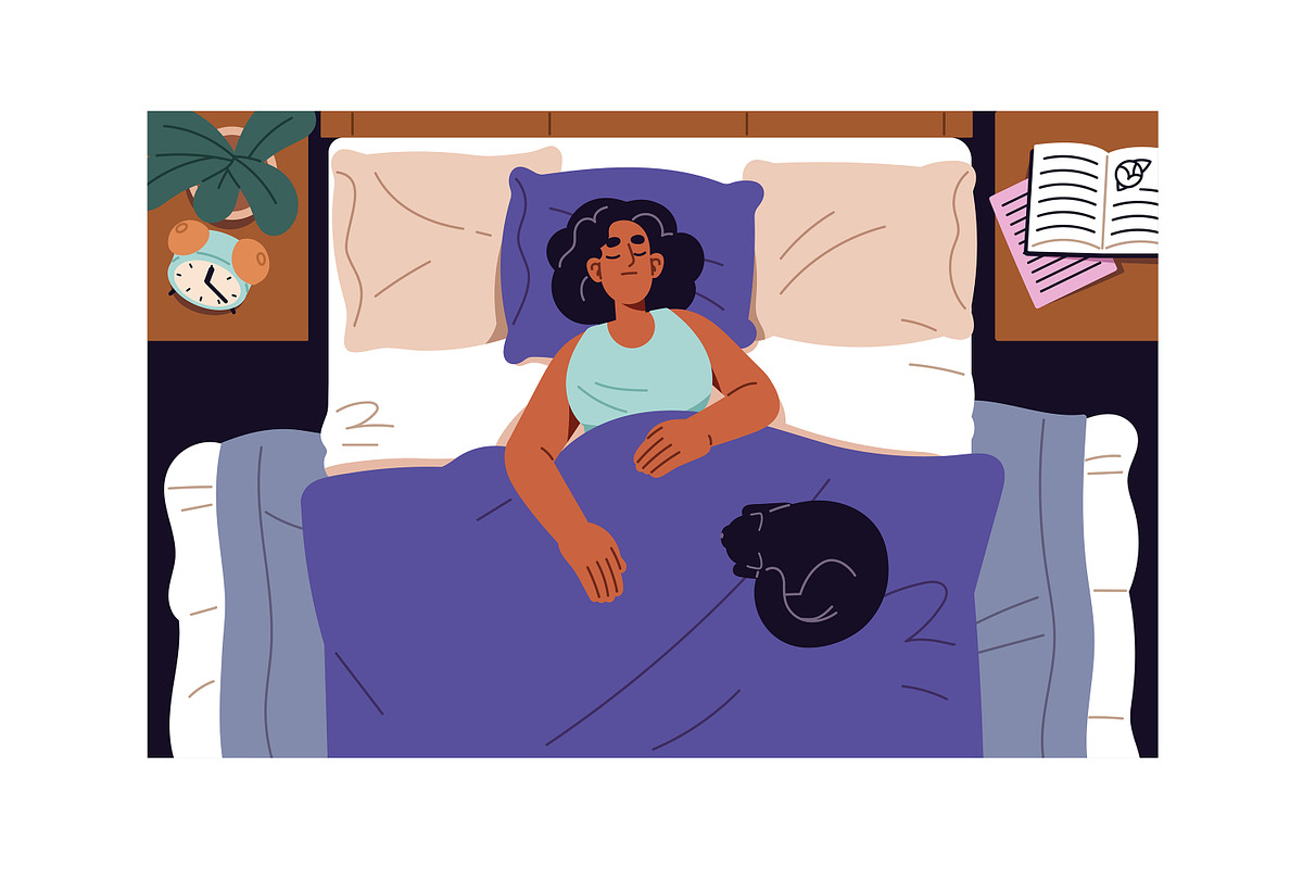 Woman's daily routine, lifestyle set, a Person Illustration by PaperTrident (Photo 13 of 13)