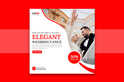 Wedding Venue Social Media Post, a Social Media Template by Designgrove (Thumbnail 2 of 3)