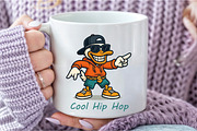 Cool Hip Hop Duck Digital PNG, an Illustration by DreamCafeArt (Thumbnail 4 of 7)