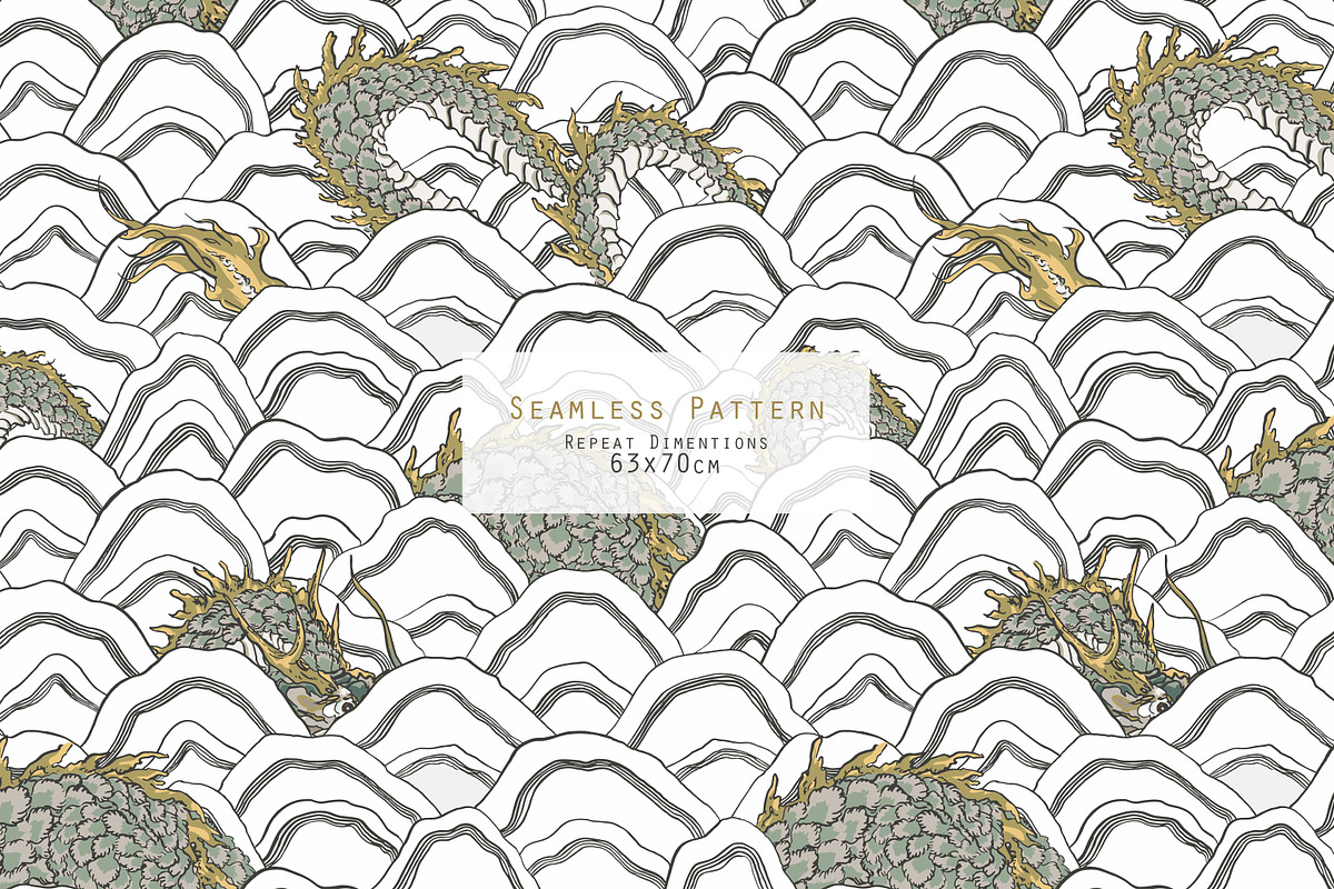 Loong. Seamless Patterns, a Pattern Graphic by Irina Dolgikh (Photo 8 of 15)
