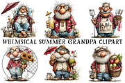 Whimsical Summer Grandpa Clipart, an Illustration by OK Design (Thumbnail 2 of 6)