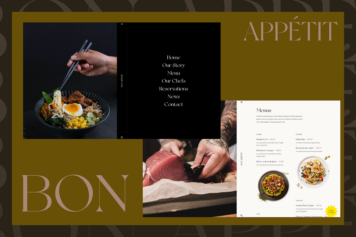 Bon - Restaurant Template for Figma, an UI Kit Template by YoArts (Photo 1 of 5)