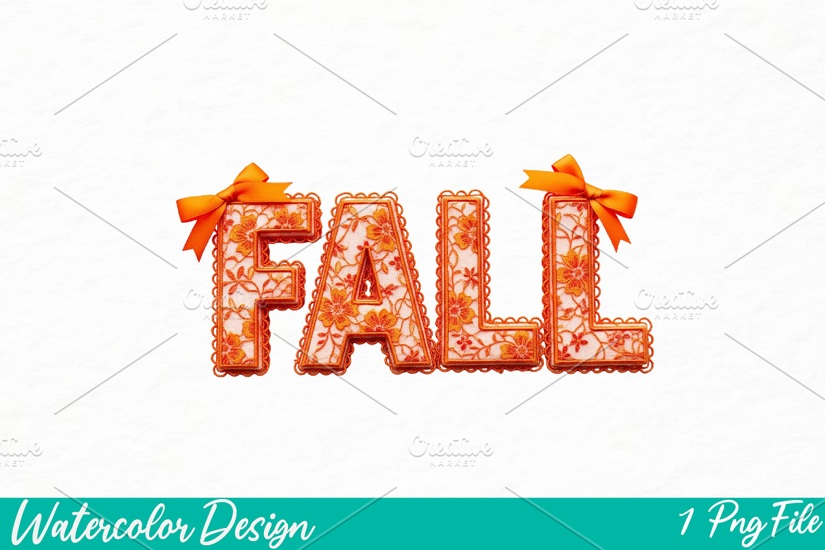 Preppy Fall png, an Illustration by Watercolor design (Photo 1 of 3)