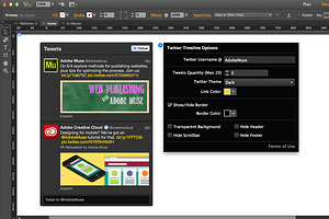 Twitter Timeline Adobe Muse Widget