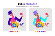 Flat Cooking Illustrations, a Food Illustration by Prosymbols (Thumbnail 3 of 8)