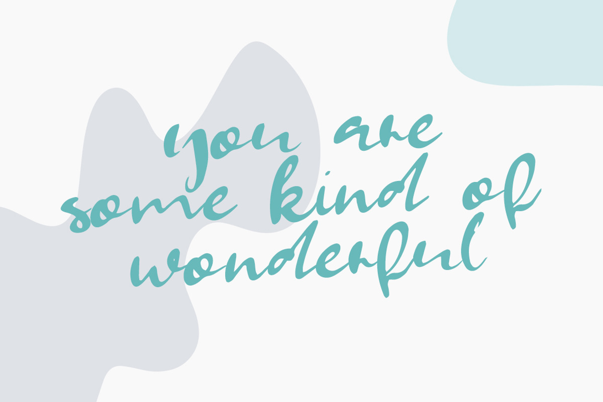 Wonderful / Handwritten Brush Font preview 3