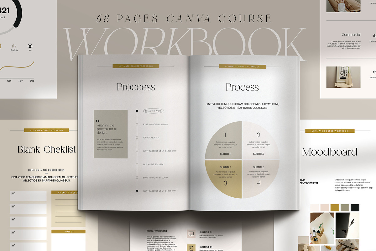 Workbook Template Canva, a Magazine Template by creathrivestudio (Photo 1 of 18)