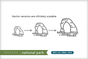 Minimal national park icons, an Outline Icon by Picture Window (Thumbnail 4 of 5)