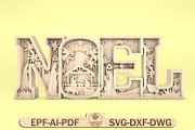 Multilayer Noel Scene Art Svg, a Pattern Graphic by Lasercutiny (Thumbnail 1 of 2)
