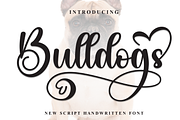 Bulldogs | Script Font, a Handwritten Font by Scratchones (Thumbnail 1 of 9)