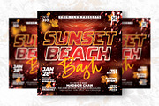 Sunset Beach Party Flyer Template, a Flyer Template by Shajib Shikder (Thumbnail 2 of 2)